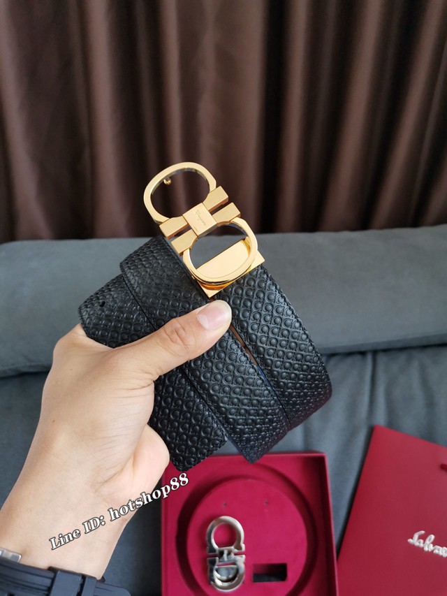 菲拉格慕男士皮帶 Ferragamo雙面牛皮腰帶  jjp1827